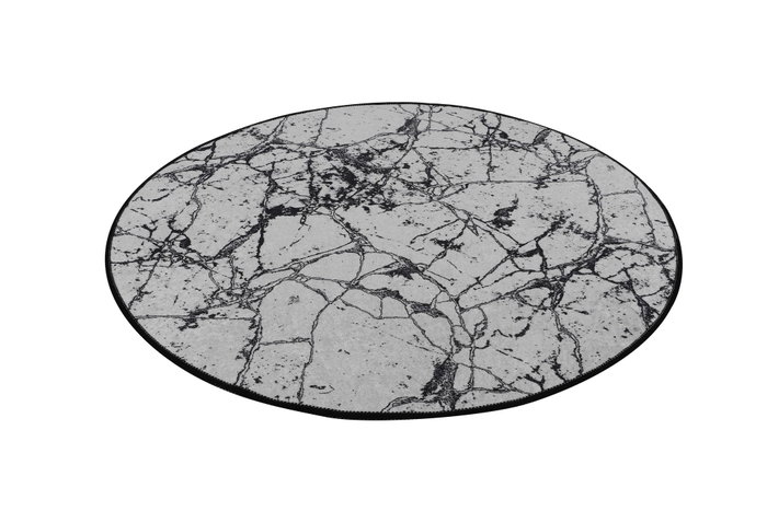 Mijölnir Alfombrilla de baño Marble 100 cm - Blanco